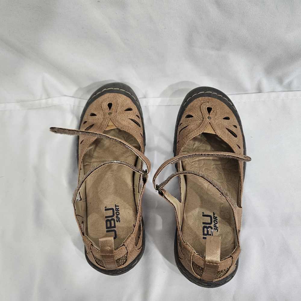JBU Brown Mary Jane Sandals Womens Size 6 - Picture 10 of 11
